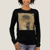 永遠&常に – ロマンチックな水の色結婚の壁 トライブレンドTシャツ (正面)