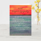 永遠… 最も深い悔やみや弔慰カード カード (黄色い花)