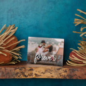 永遠 | 結婚式または記念日の写真 フォトプラーク (側面)