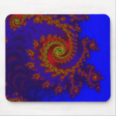 永遠 |青と赤のフラクタル・アート マウスパッド (正面)