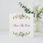 永遠 – 2つのハート- 1つの愛の日付を保存 招待状 (スタンド正面)