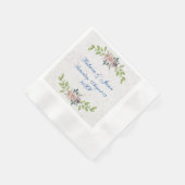 永遠 – 2つのハート- 1つの愛 縁ありカクテルナプキン (角)