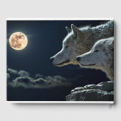 「永遠」2匹のオオカミと満月 ゲストブック (裏面)