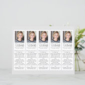 永遠 | 2x7" DIY葬式ブックマークテンプレート (スタンド正面)