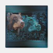 永遠 – Doberman マグネット (正面)