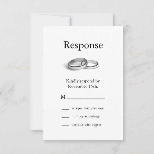 永遠RSVP 出欠カード (正面)