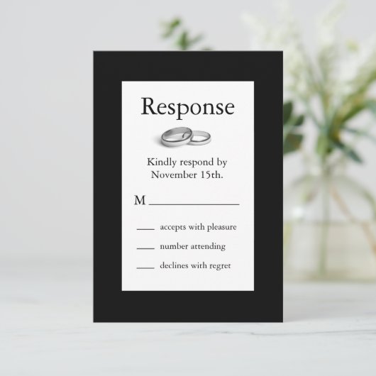 永遠RSVP （黒） 出欠カード (スタンド正面)