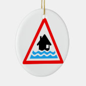 氾濫の警告 セラミックオーナメント (右)