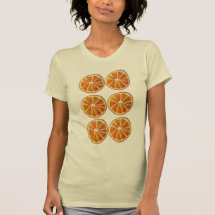 汁気の多いオレンジスライスの水彩画ポップ・アートのの絵 Tシャツ