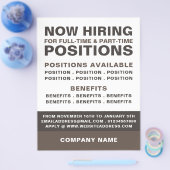 求人はっきりした募集広告 チラシ (シングル)