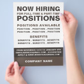 求人はっきりした募集広告 チラシ (手)