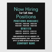 求人スタイリッシュ募集広告 ウィンドウサイン (シート)