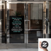 求人スタイリッシュ募集広告 ウィンドウサイン (オフィスドア)