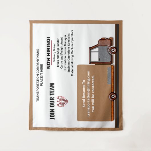 求人募集中 ビジネス 現在採用中 パーソナライズ タペストリー (正面)