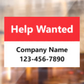 求人募集中 赤と白の会社名 電話番号 ウィンドウサイン (シート2)