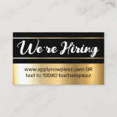 求人救済職募集 名刺 (正面)