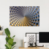 求心性 – フラクタル・アート ポスター (ホームオフィス)