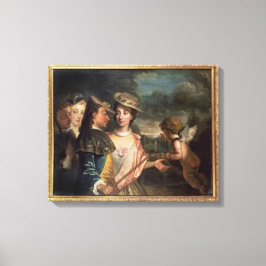 求愛の寓話 キャンバスプリント (正面)