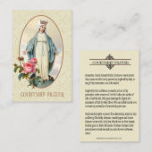 求愛婚約宗教祈りの言葉神聖カード 名刺 (正面/裏面)