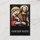 求愛婚約祈りの言葉ホーリーカード 名刺 (正面)