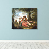 求愛素朴者 キャンバスプリント (インサイチュ (ウッドフロア))