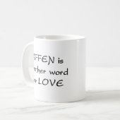 求愛語 コーヒーマグカップ (正面左)