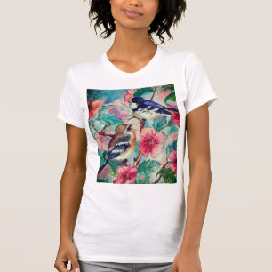 求愛 – 水絵画色 – Tシャツ
