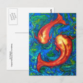 求愛(魚類) ポストカード (正面/裏面)