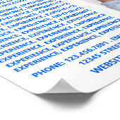 求職者ロゴ、履歴書 ポスター (角)