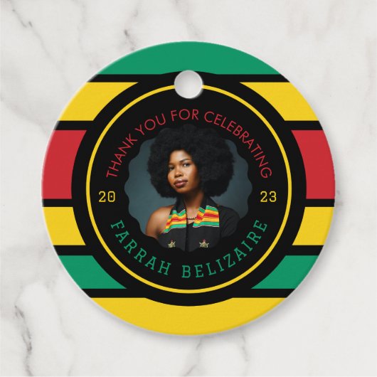 汎アフリカ写真卒業 フェイバータグ (正面)