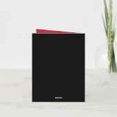 汎アフリカ国旗のデザイン、12月お祝い カード (裏面)