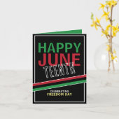 汎アフリカ国旗のデザイン、12月お祝い カード (黄色い花)