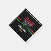 汎アフリカ国旗のデザイン、12月お祝い スタンダードカクテルナプキン (角)