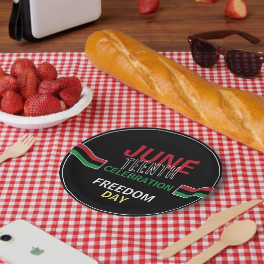 汎アフリカ国旗のデザイン、12月お祝い ペーパープレート (ピクニック)