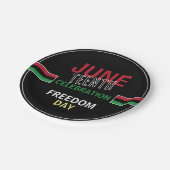 汎アフリカ国旗のデザイン、12月お祝い ペーパープレート (アングル)