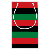 汎アフリカ国旗の抱き枕 スモールペーパーバッグ (裏面)