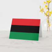 汎アフリカ国旗 カード (黄色い花)