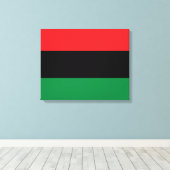 汎アフリカ国旗 キャンバスプリント (インサイチュ (ウッドフロア))