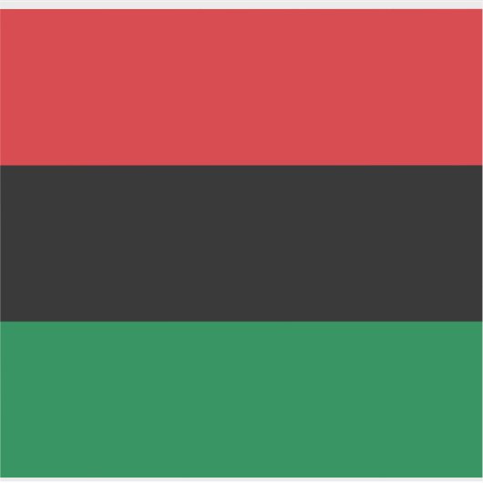 汎アフリカ国旗 シール (正面)