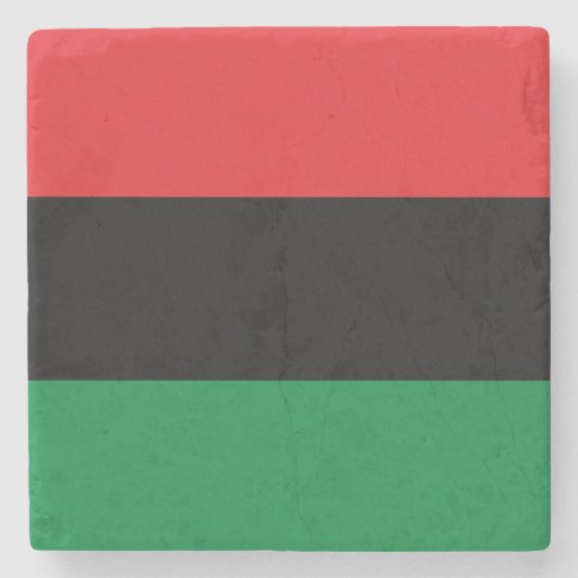 汎アフリカ国旗 ストーンコースター (正面)