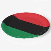 汎アフリカ国旗 ペーパープレート (アングル)