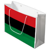 汎アフリカ国旗 ラージペーパーバッグ (正面アングル)