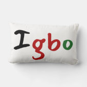 汎アフリカ Igbo ランバークッション (裏面)
