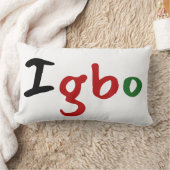 汎アフリカ Igbo ランバークッション (ブランケット)