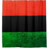 汎アフリカUNIA国旗 シャワーカーテン (正面)