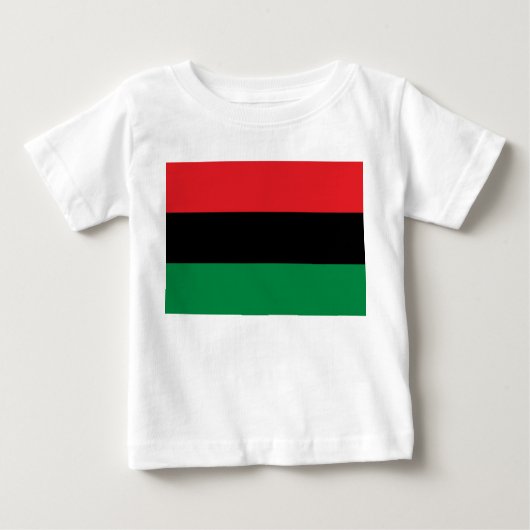 汎アフリカUNIA国旗 ベビーTシャツ (正面)
