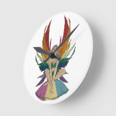 汎性妖精の国 ラウンド壁時計 (傾斜)