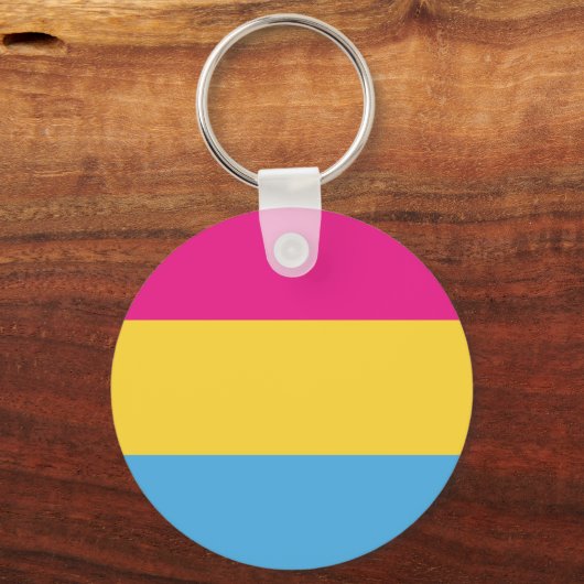 汎性 |プライドフラグデザイン |ストライプ | キーホルダー (正面)