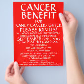 汎用がん特典型フライヤー チラシ (手)