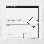 汎用の書き込み可能なボトルラベルシール ビールラベル (シングルラベル)